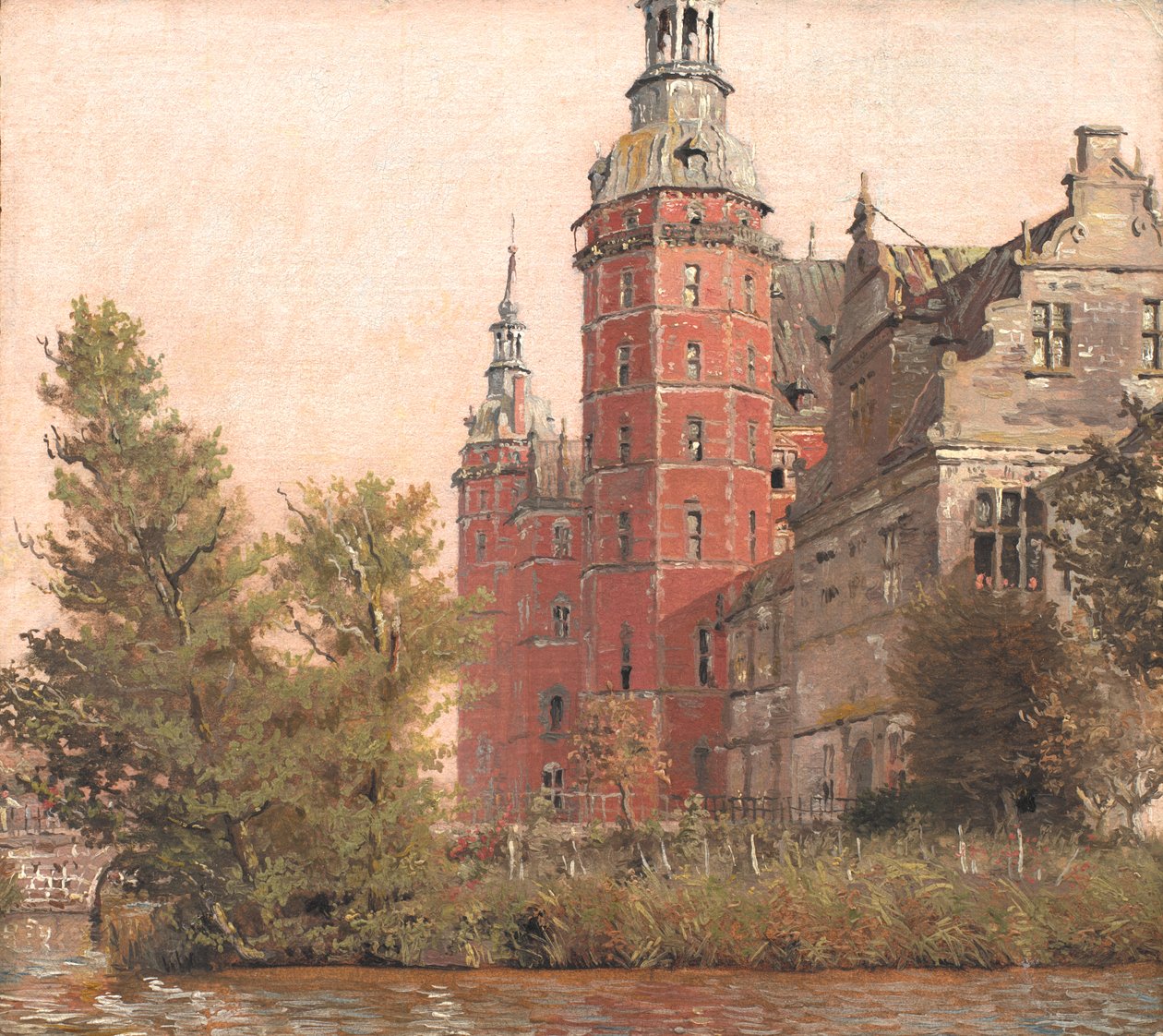 Frederiksborg Slot set fra Nordvest. Undersøgelse af Christen Købke