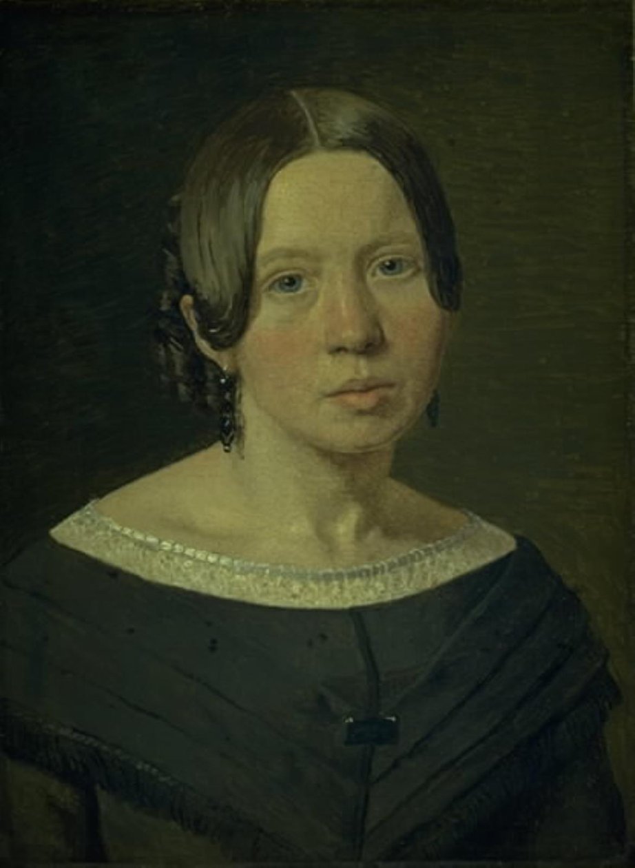 Portrait of the Artist´s Sister-in-Law Johanne Elisabeth Købke, née Sundbye af Christen Købke