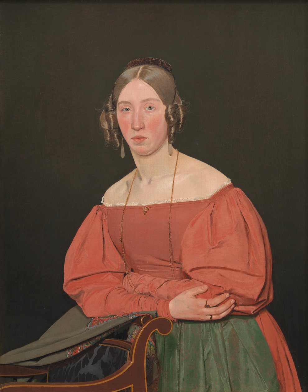 Portrait of the Artist´s Sister, Cecilie Margrethe Petersen, née Købke af Christen Købke