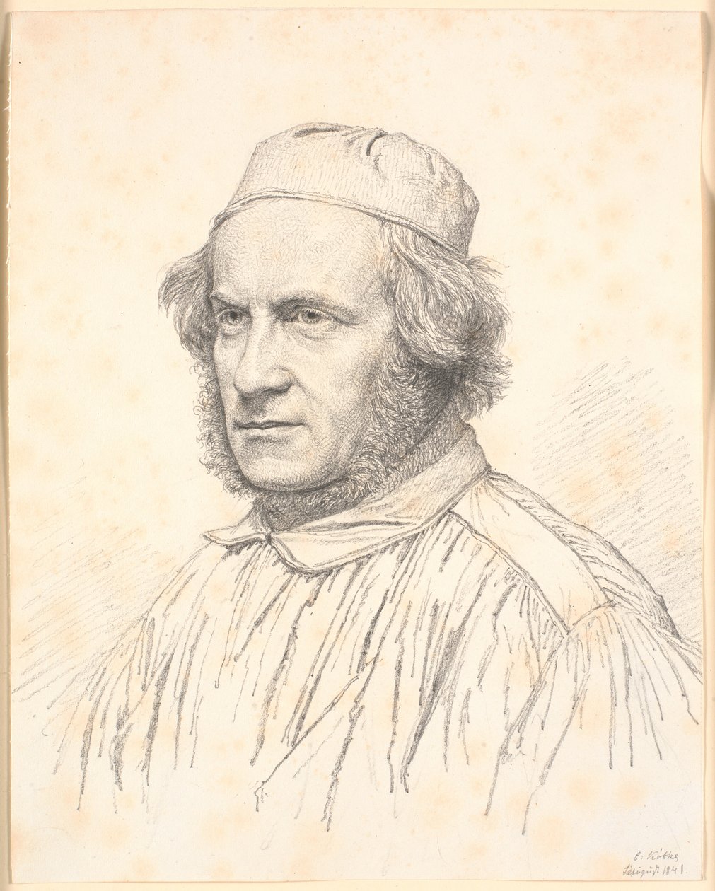 Portræt af H.W.Bissen (1798-1868) af Christen Købke