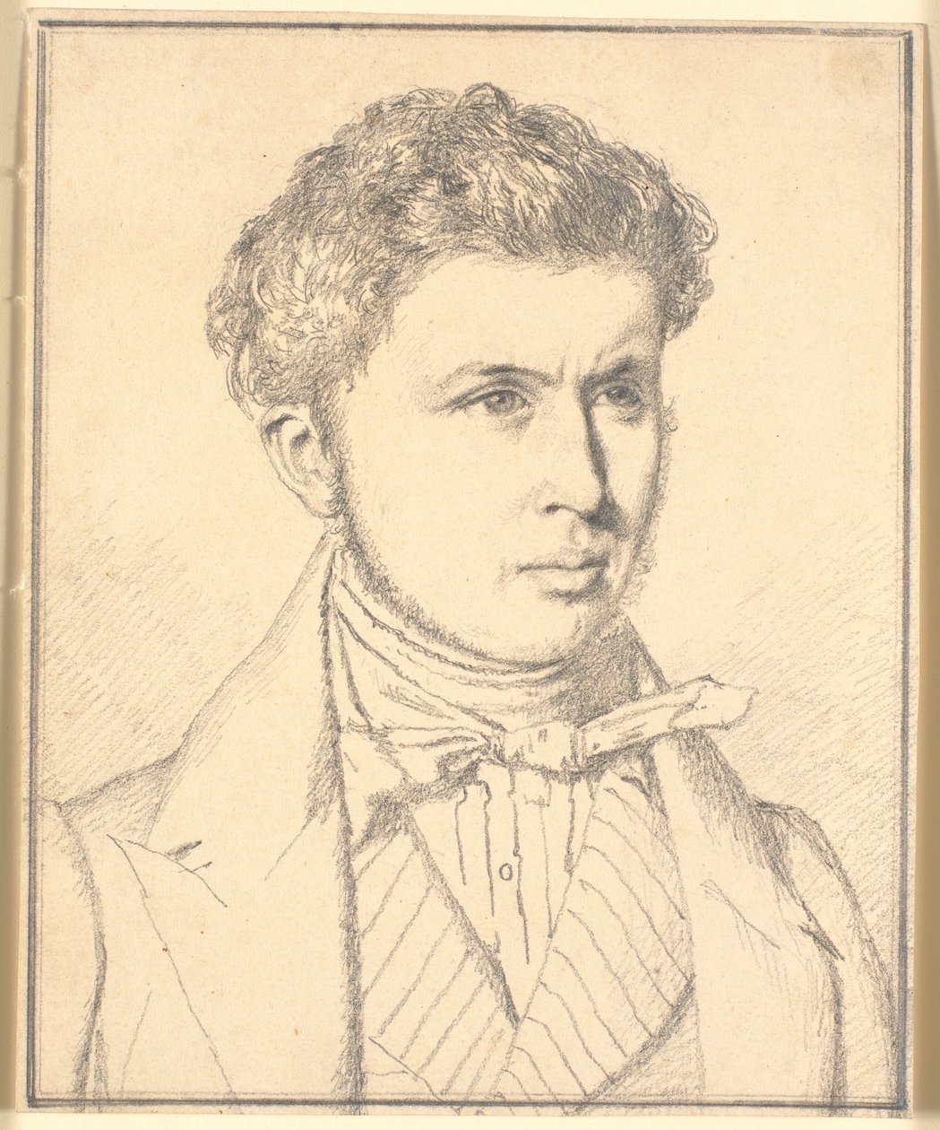 Portræt af kunstnerens bror, H.P.N.Købke (1812-39) af Christen Købke