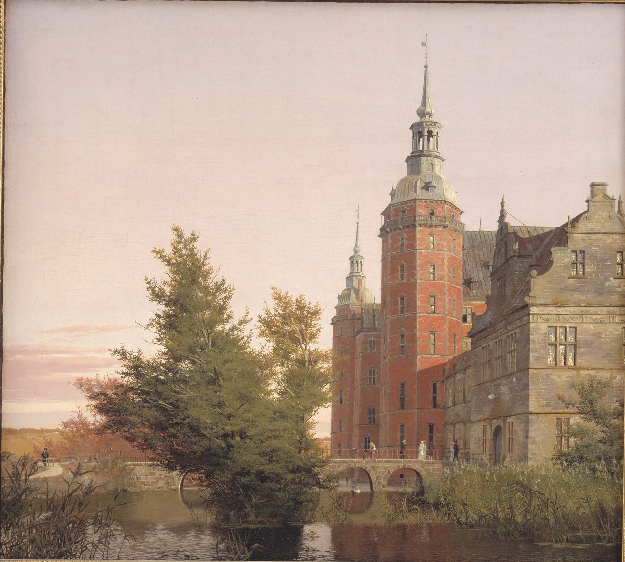 Frederiksborg Slot Set fra Nordvest af Christen Købke