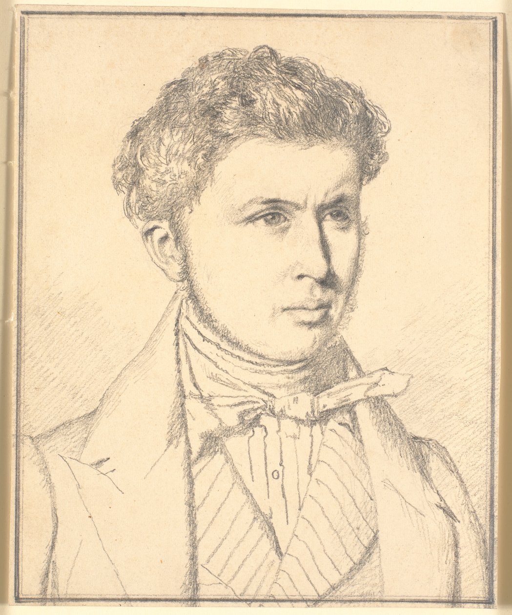 Portræt af kunstnerens bror, H.P.N.Købke (1812-39) af Christen Købke