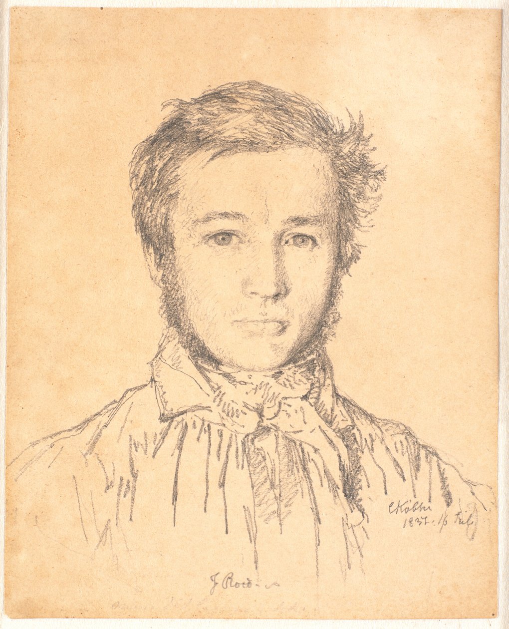 Portrait of Jørgen Roed af Christen Købke