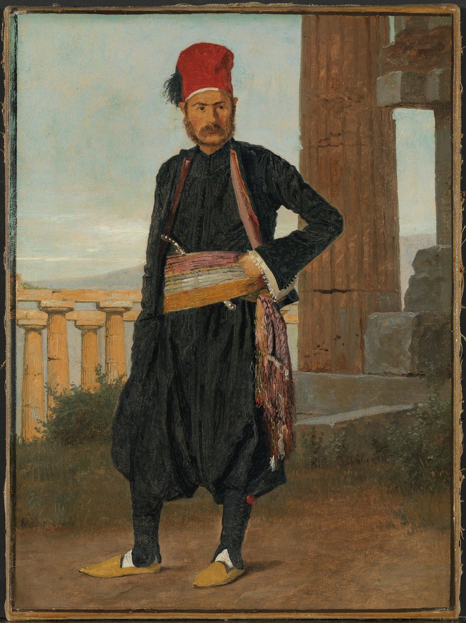 Portræt af kunstnerens svoger, medaljegravøren F.C. Krohn af Christen Købke