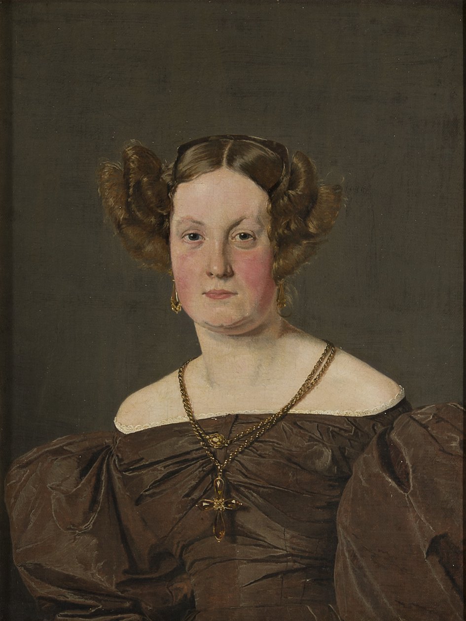 Fru Th Petersen, født Roepstorff, 1833 af Christen Schjellerup Købke