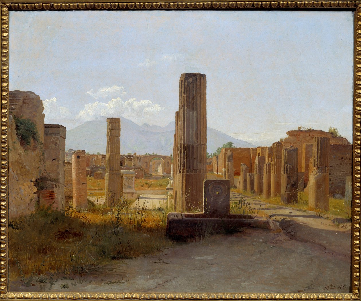 Pompeji Forum. Maleri af Christen Kobke (1810-1848) af Christen Schjellerup Kobke
