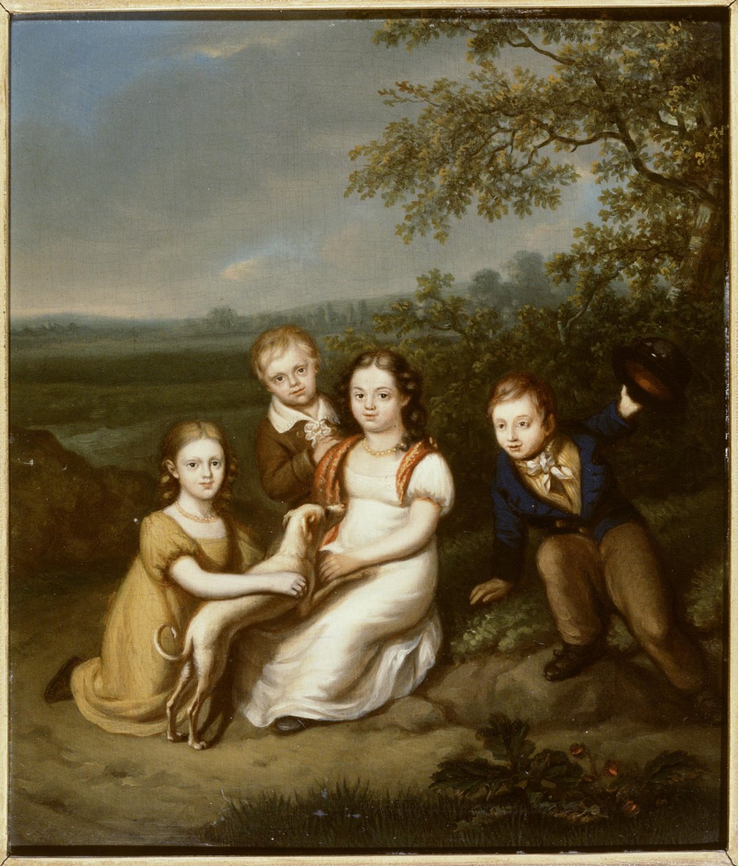 Portræt af børnene til Nicolaas van Heukelom (1761-1809) af Christiaan van Geelen