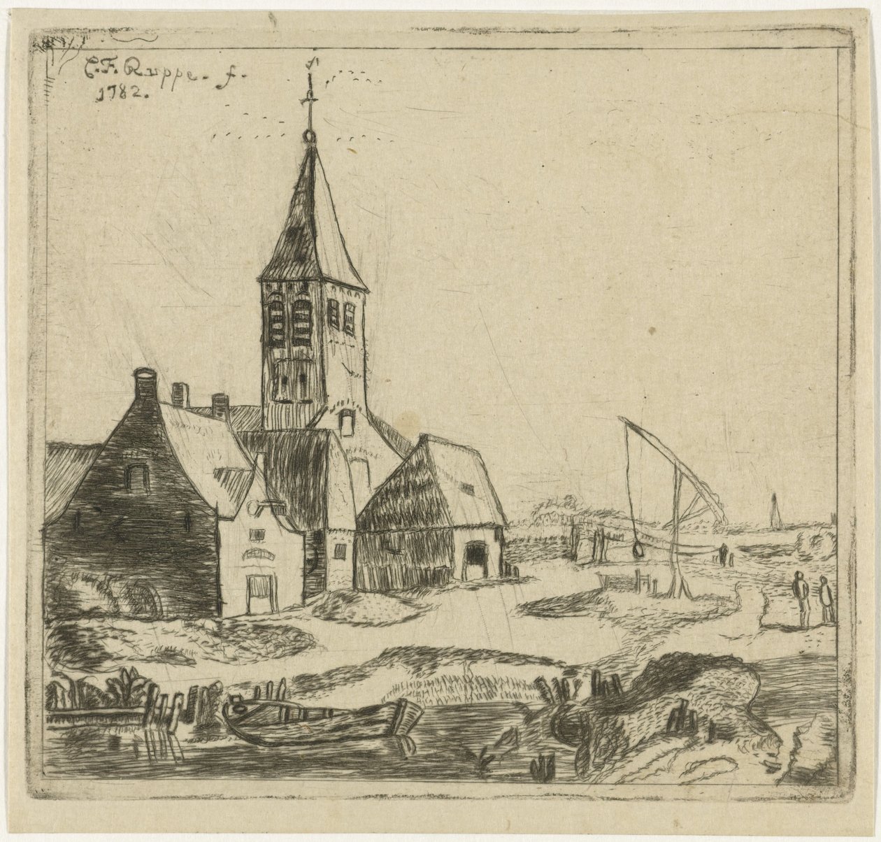 landsbykirke af Christiaan Friedrich Ruppe