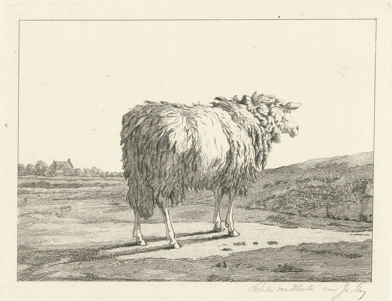 Får i et landskab af Christiaan Godfried Schutze van Houten