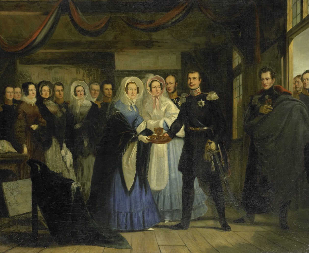 Prinsessen af Oranien modtager Alexander II af Christiaan Julius Lodewyck Portman
