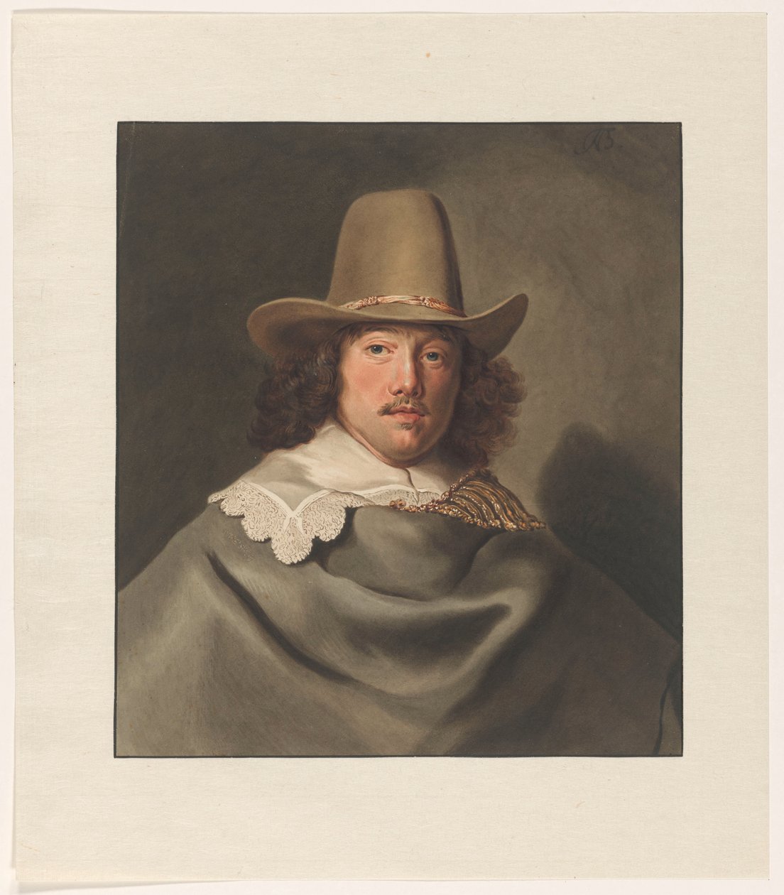 Portræt af Abraham Velters (1603-1690) af Christiaan Kramm