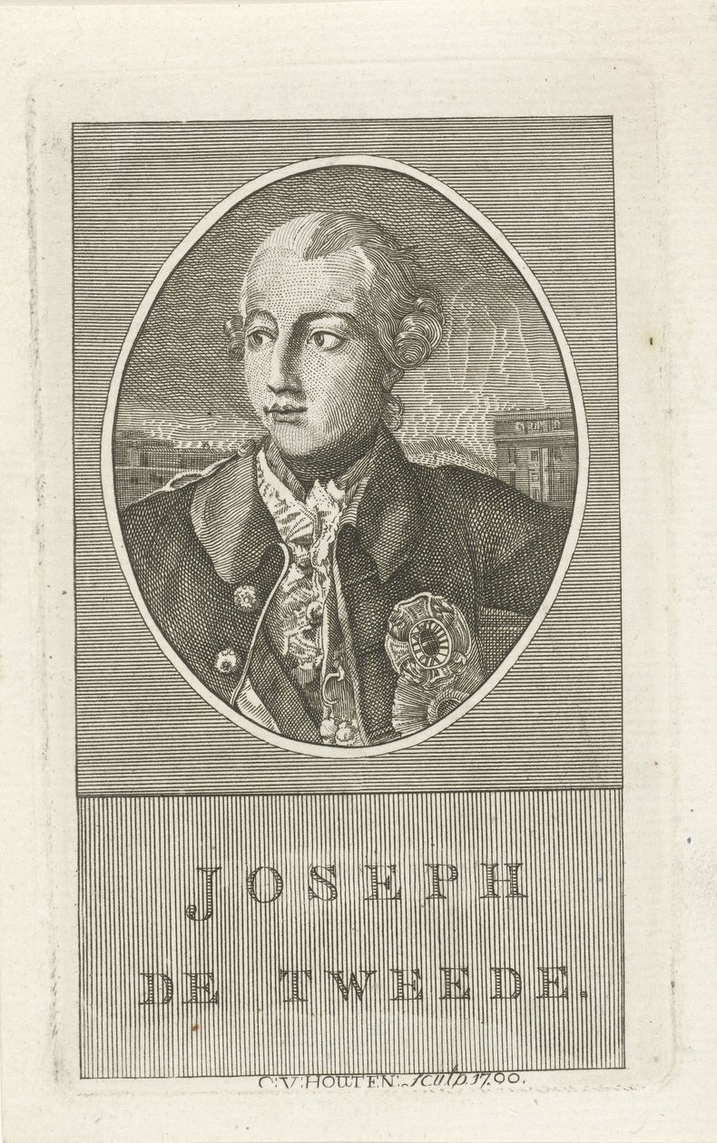Portræt af Joseph II, tysk kejser af Christiaan van Houten