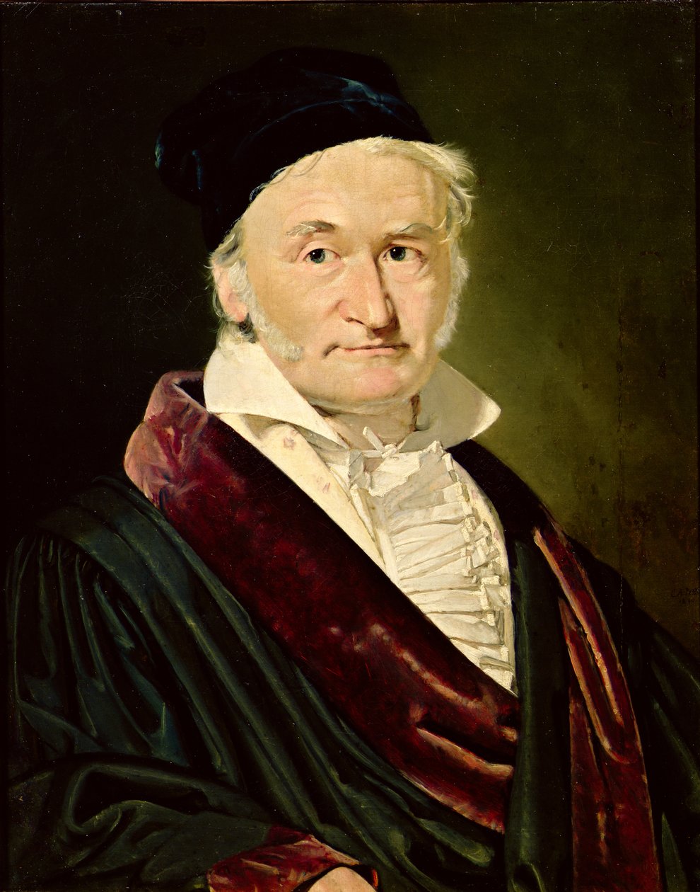 Portræt af Carl Friedrich Gauss, 1840 af Christian Albrecht Jensen