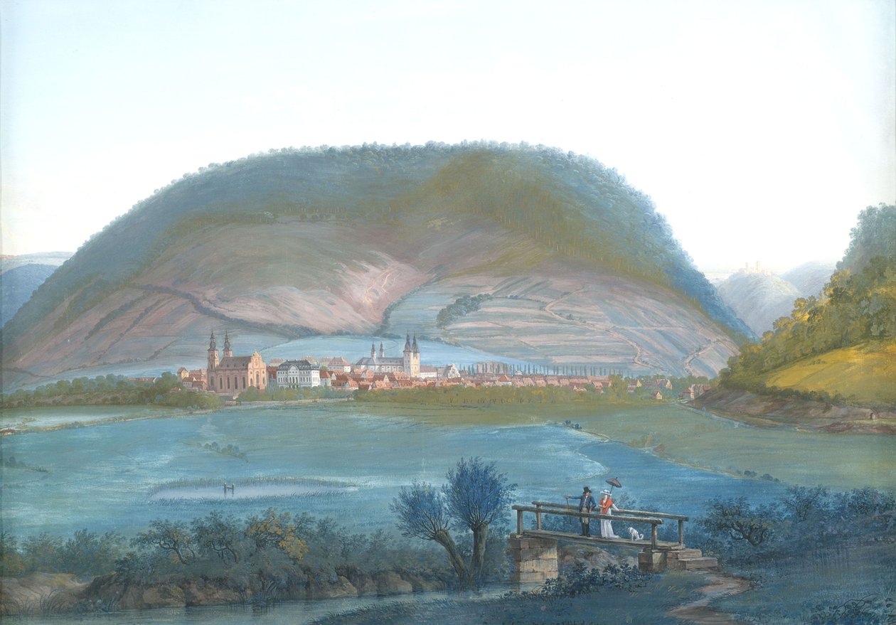 Amorbach i Odenwald af Christian Georg Schutz