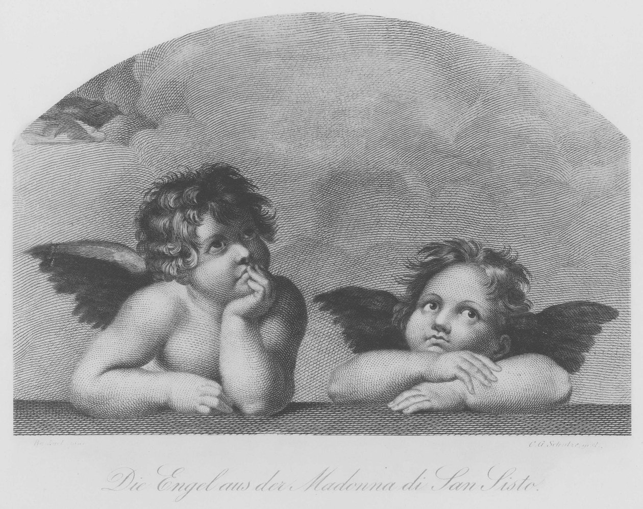 Englene fra den sixtinske Madonna af Christian Gottfried Schultze