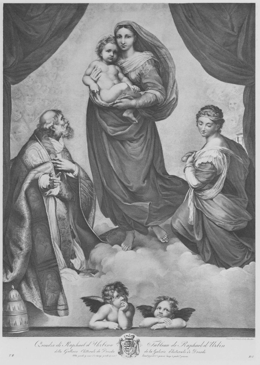 Den Sixtinske Madonna af Christian Gottfried Schultze