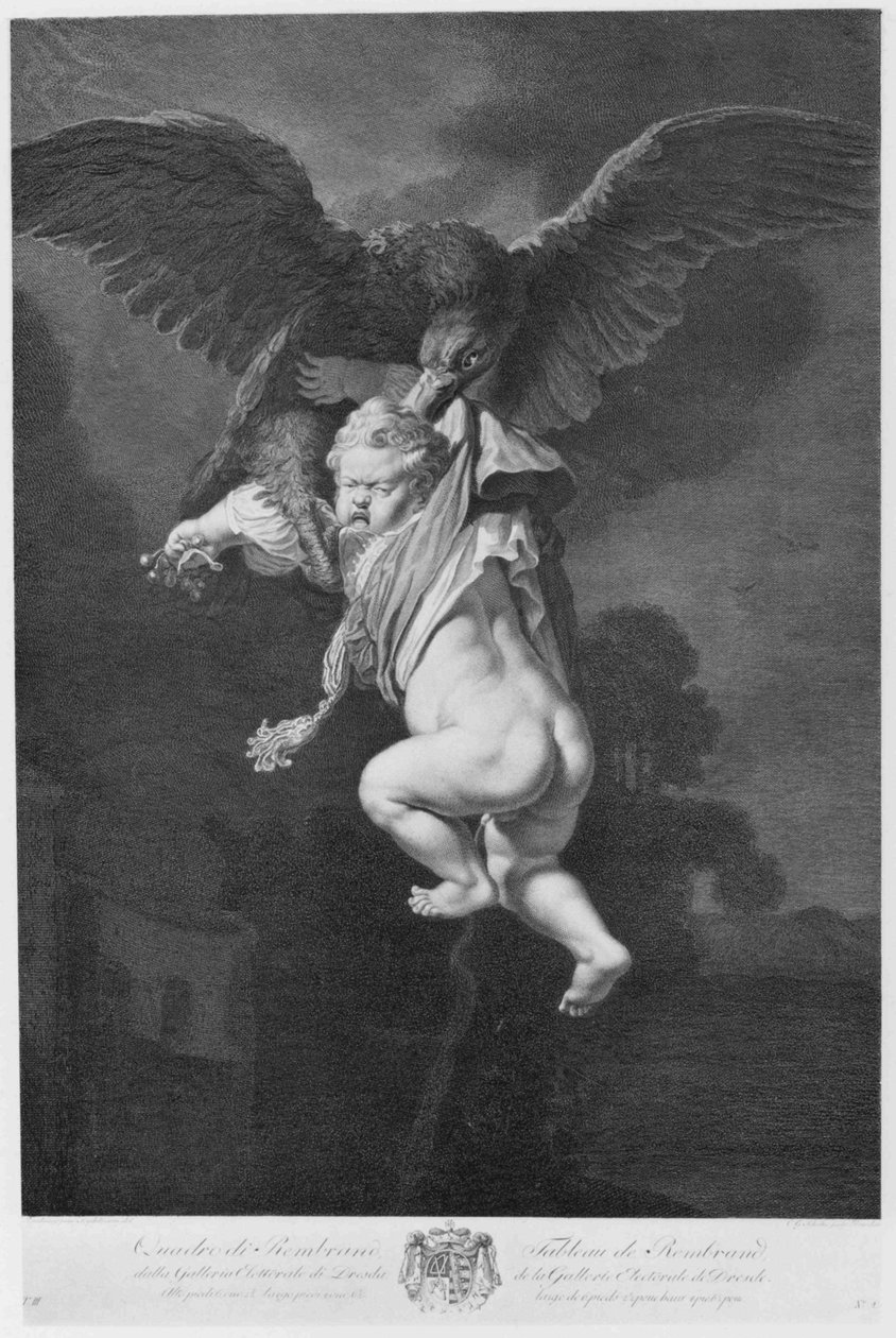 Ganymedes i ørnens kløer af Christian Gottfried Schultze