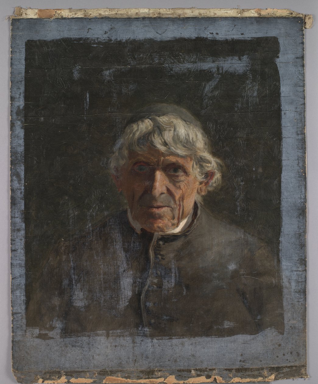 Portræt af en ældre præst, ca.1884 af Christian Jorgensen