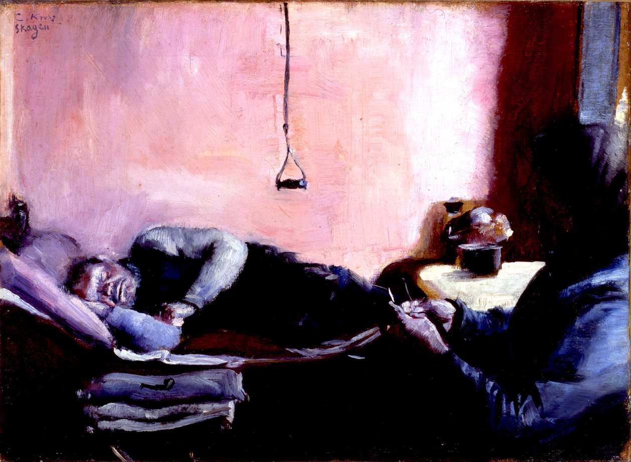 Niels Gaihedes eftermiddagslur af Christian Krohg