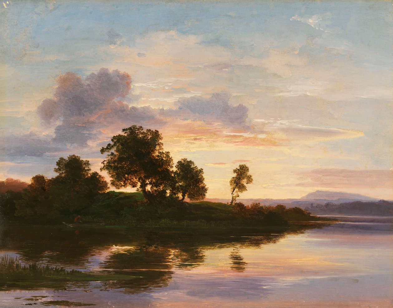 Aftenstemning på Starnbergsøen af Christian Ernst Bernhard Morgenstern