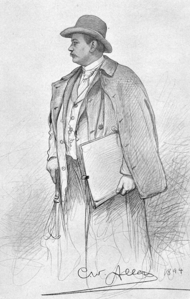 Selvportræt af Christian Wilhelm Allers