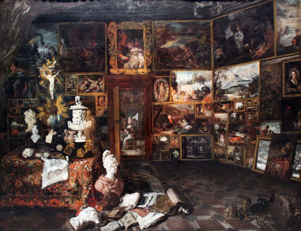 Repræsentation af et malerskab af Christian Wilhelm Ernst Dietrich
