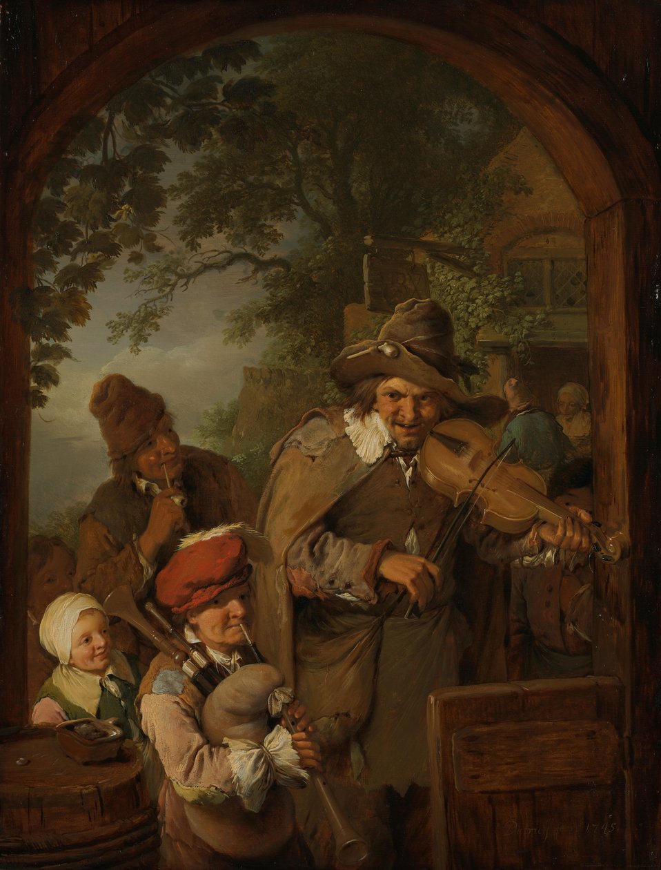 Rejsende musikere af Christian Wilhelm Ernst Dietrich