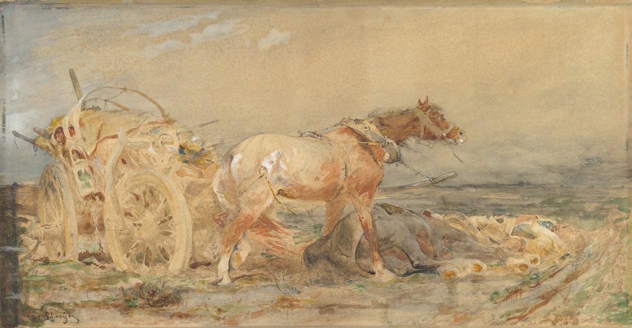 Forladt: Donaus mose, før 1887. af Christian Adolf Schreyer
