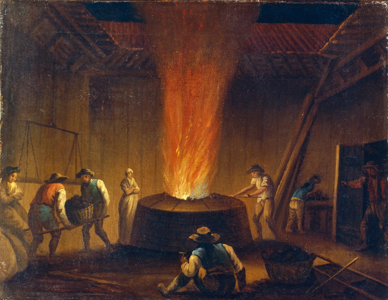 Bærum smelterhytte af Christian August Lorentzen