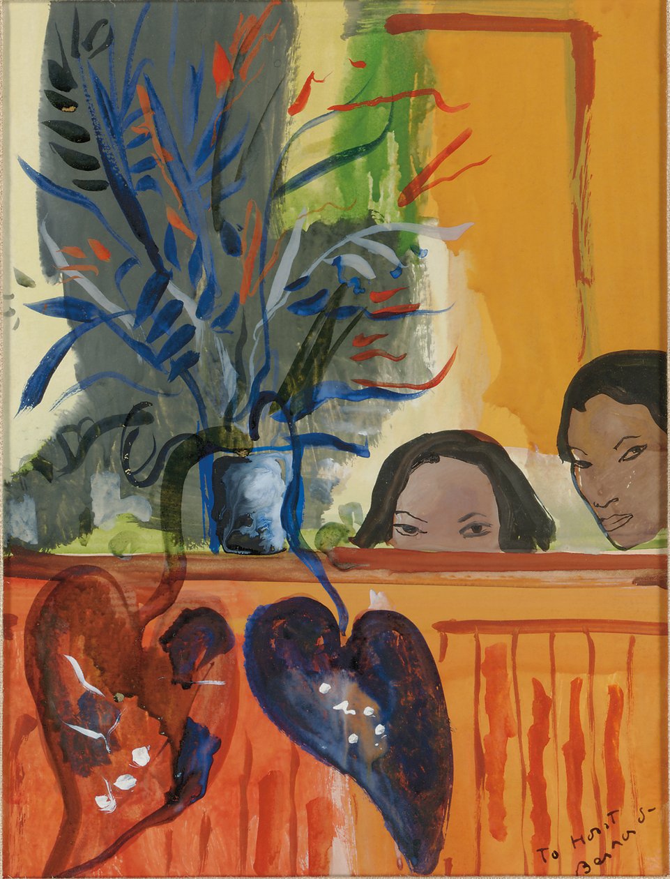 Interiør scene af Christian Bérard