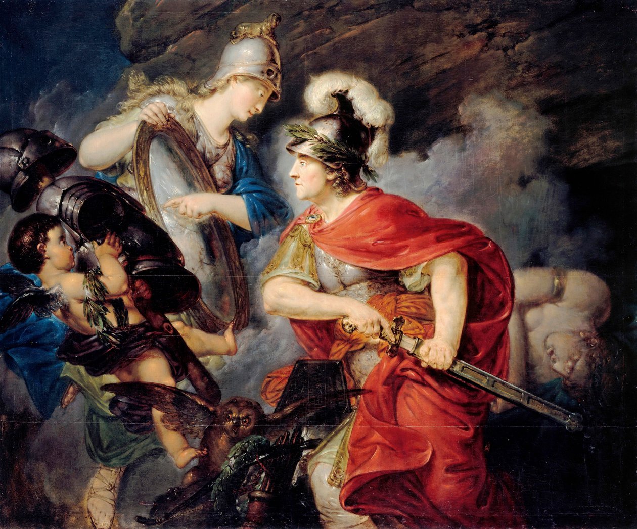 Allegori af Frederik II af Preussen, kendt som den Store (1712-1786) i Persee (begyndelsen af ​​syvårskrigen af Christian Bernhard Rode