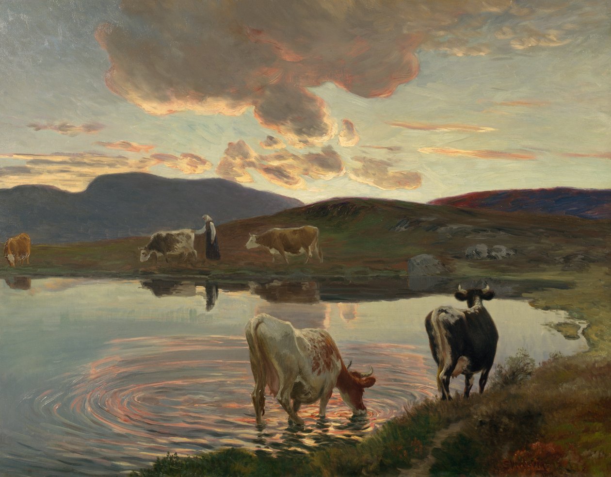 Efter solnedgang af Christian Eriksen Skredsvig