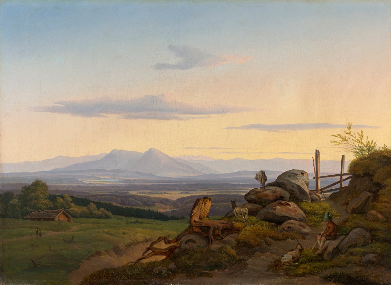 Udsigt over Werdenfelser Land af Christian Ernst Bernhard Morgenstern