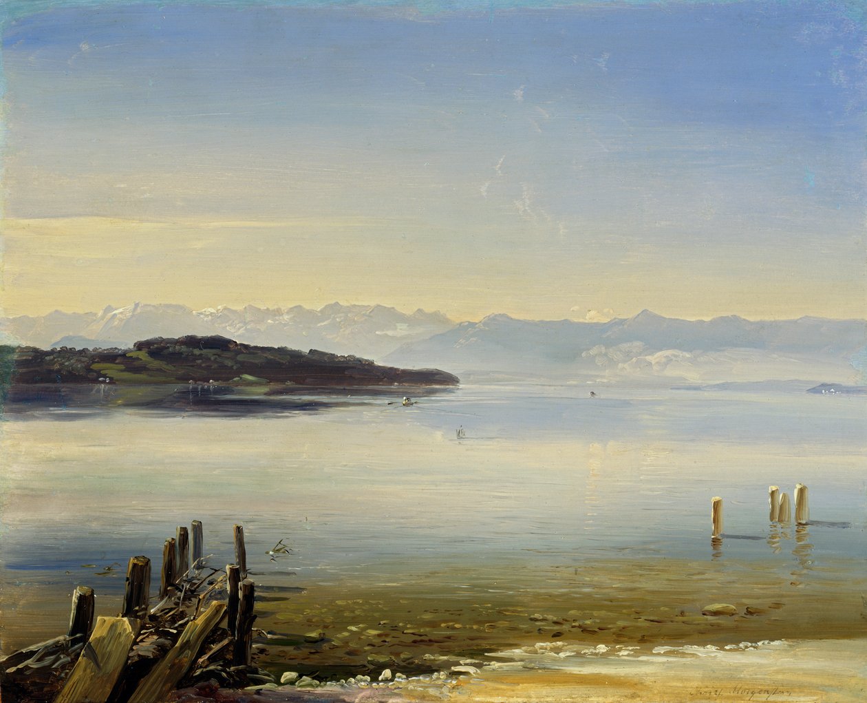 Starnberg søen af Christian Ernst Bernhard Morgenstern