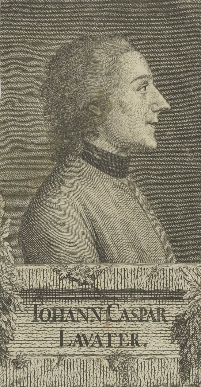 Portræt af digteren og fysiognomen Johann Kaspar Lavater 1741-1801, 1773. af Christian Friedrich Fritzsch