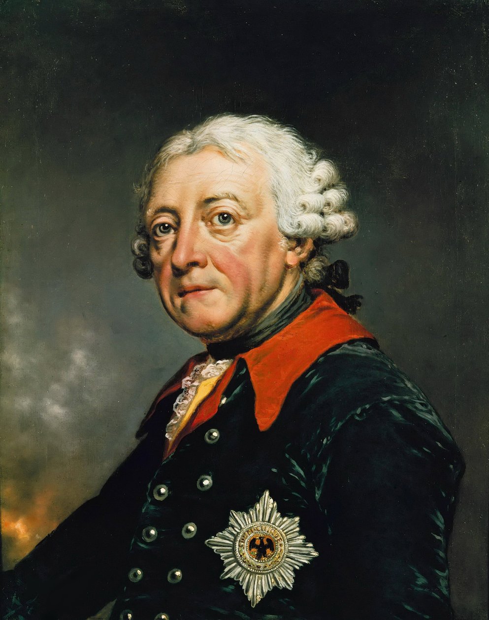 Portræt af Frederik II af Preussen (1712-1786), af Lisiewski, Christian Friedrich Reinhold (1725-1794). Olie på lærred af Christian Friedrich Reinhold Lisiewski