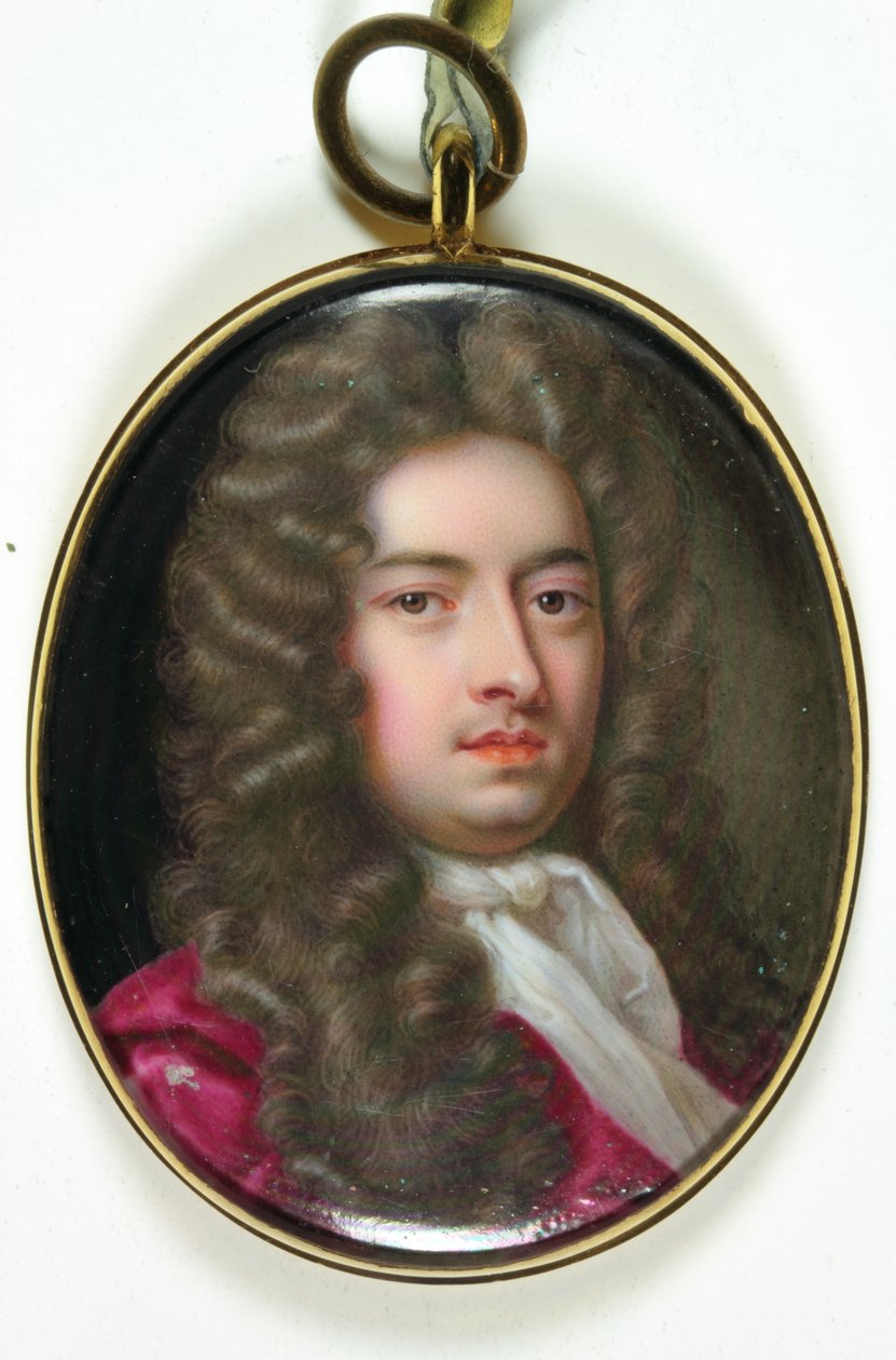 En herre ved navn William Lord Russell (emalje) (se også 3076204) af Christian Friedrich Zincke