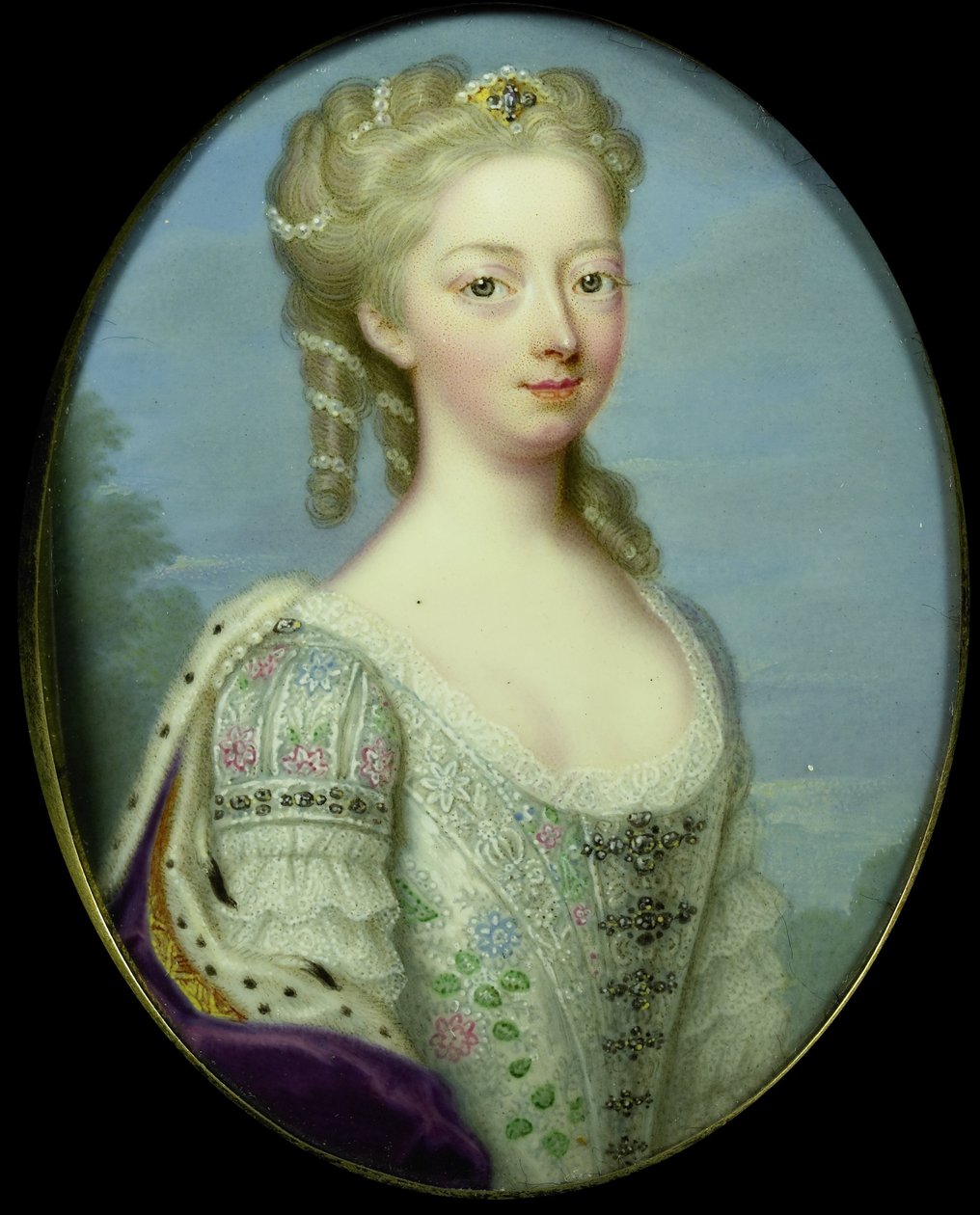 Anna, prinsesse af Hannover (1709-59), hustru til William IV, prins af Orange-Nassau af Christian Friedrich Zincke