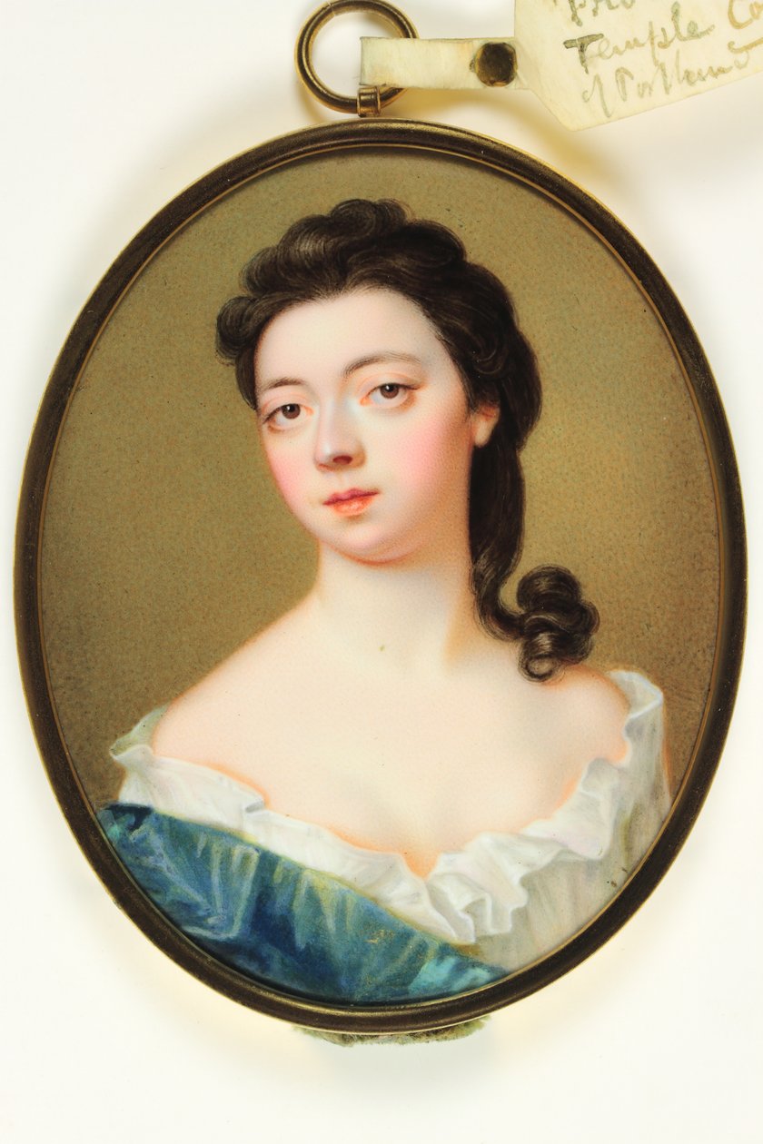 Jane Martha Temple, grevinde af Portland (emalje) af Christian Friedrich Zincke