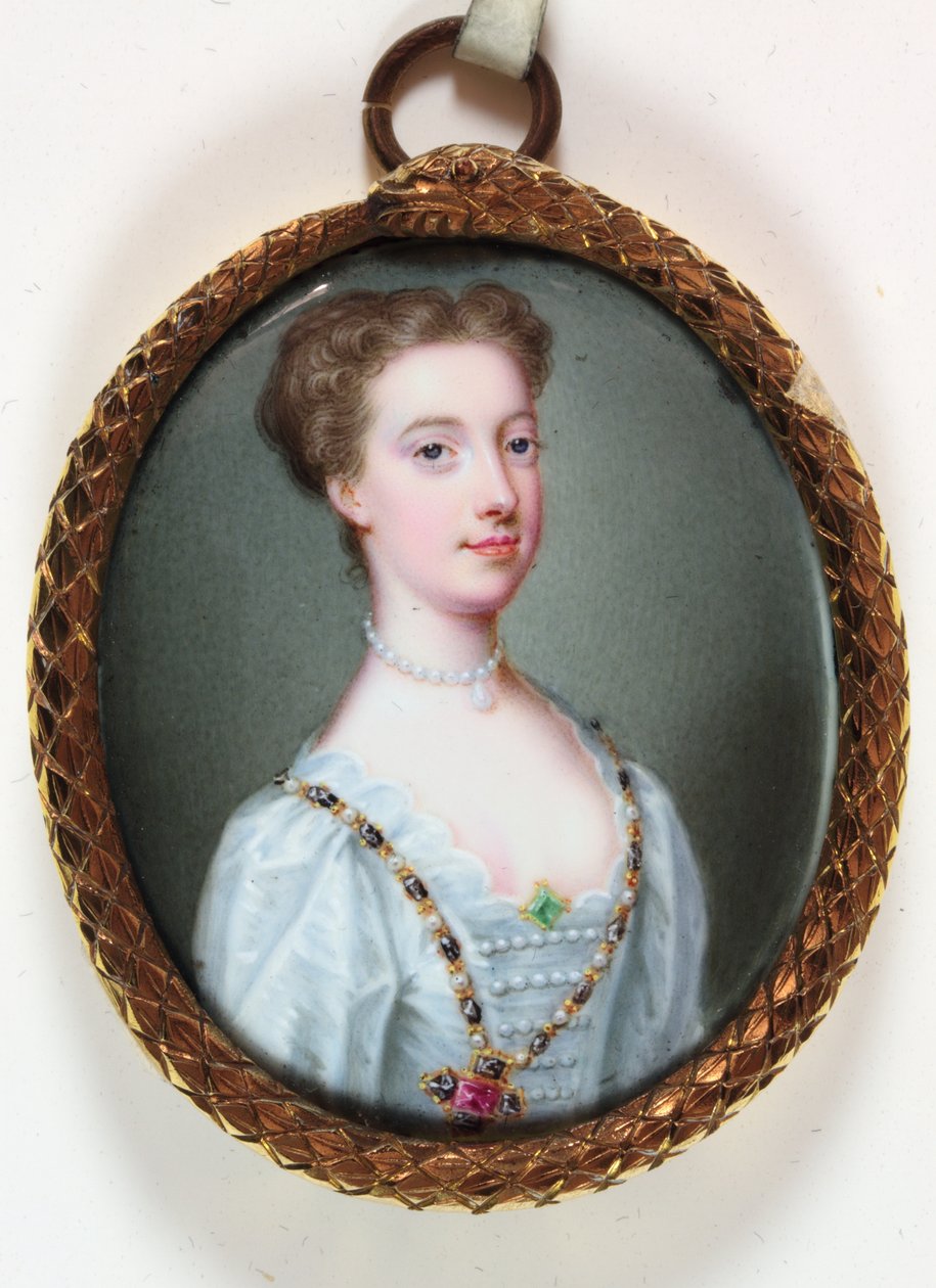 Lady Margaret Cavendish Holles Harley (emalje) af Christian Friedrich Zincke