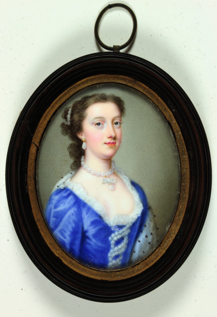 Lady Margaret Cavendish Holles Harley (emalje) af Christian Friedrich Zincke