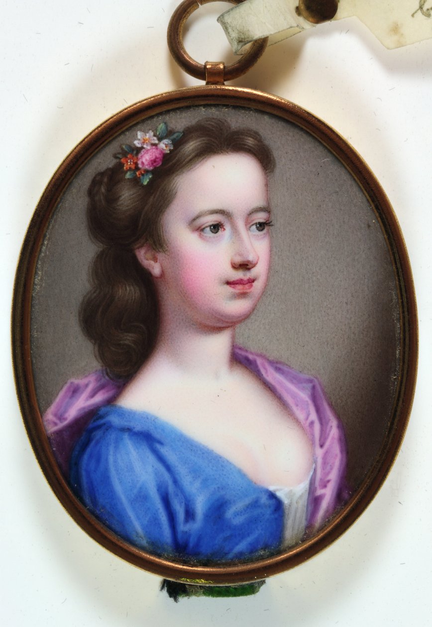 Lady Margaret Cavendish Holles Harley, 1733 (emalje) af Christian Friedrich Zincke