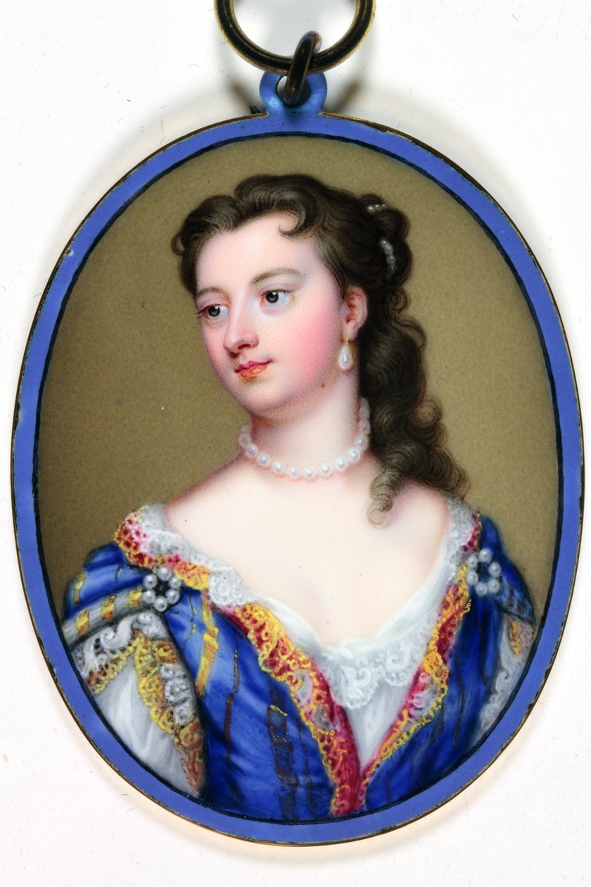 Lady Mary Wortley Montagu (emalje) af Christian Friedrich Zincke