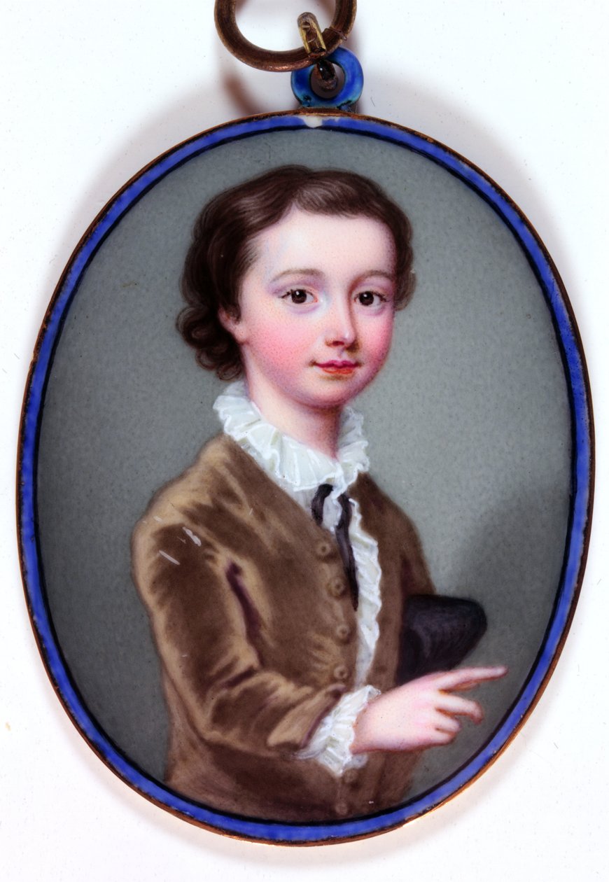 William Henry Cavendish Bentinck, markis af Titchfield, senere 3. hertug af Portland (emalje) af Christian Friedrich Zincke