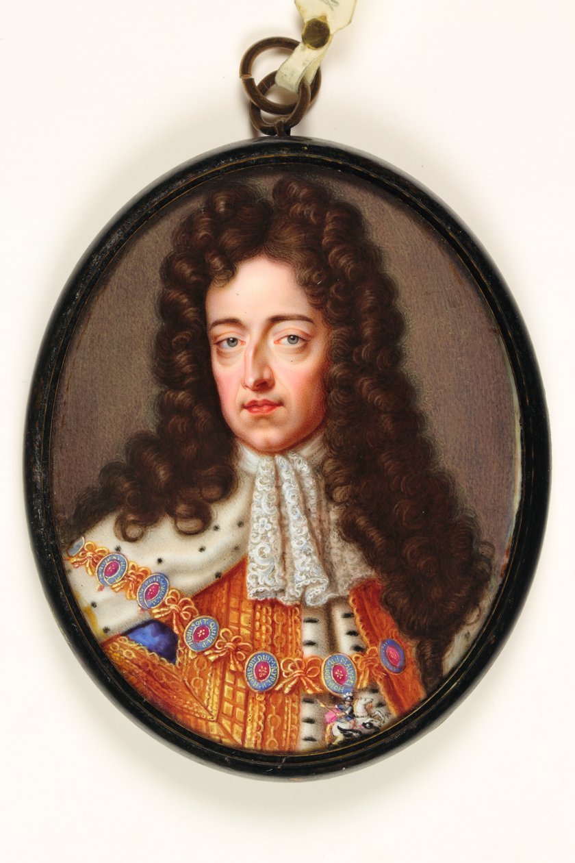 William III (wc på vellum) af Christian Friedrich Zincke
