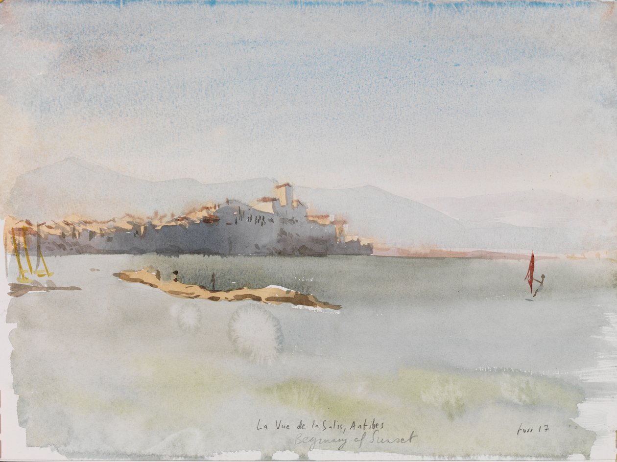 Antibes, 2017 (akvarel) af Christian Furr