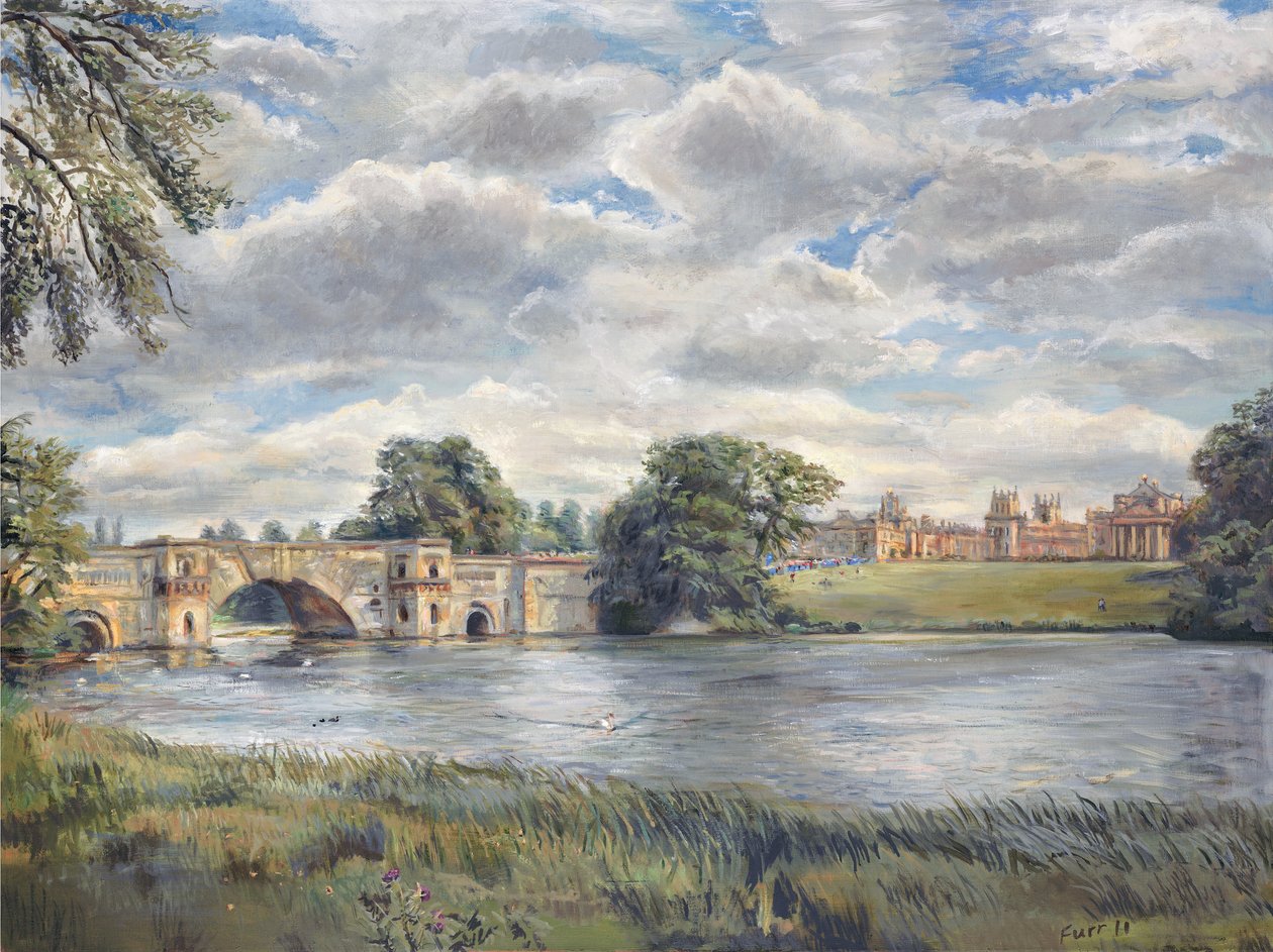 Blenheim Palace, 2011 (olie på lærred) af Christian Furr