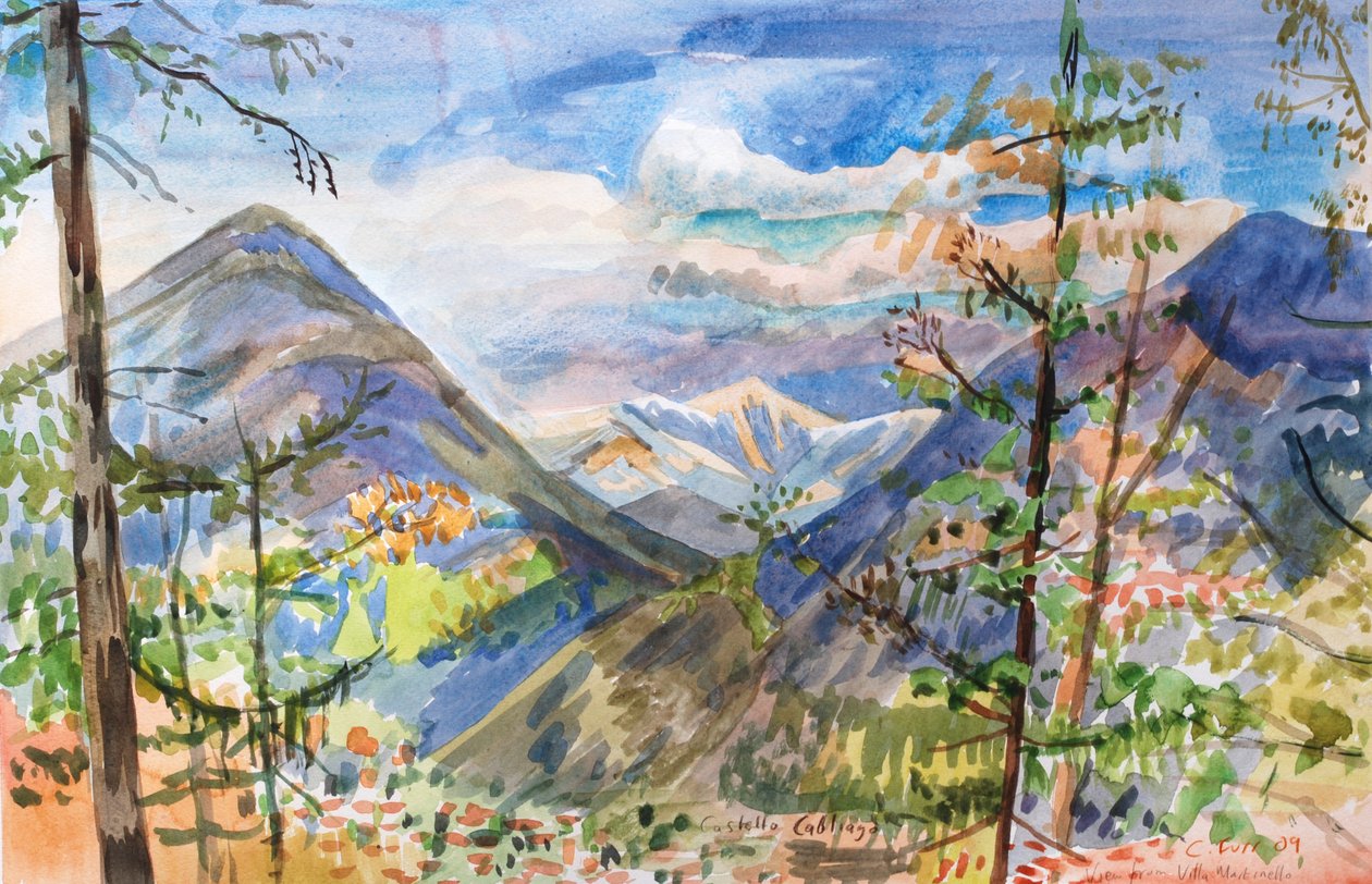 Castello Cabliago, 2009 (akvarel) af Christian Furr