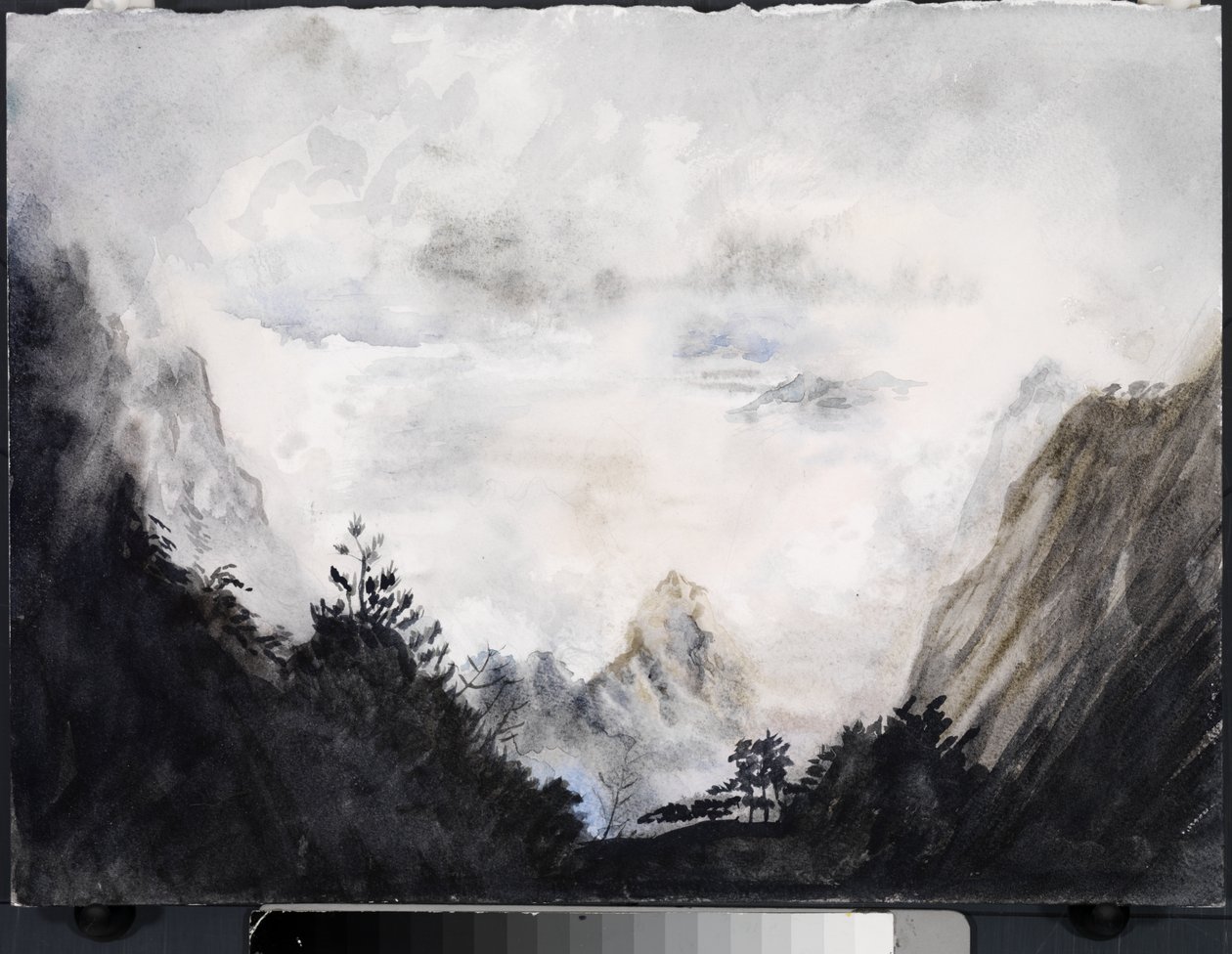 Land of the Immortals, 2015 (akvarel på papir) af Christian Furr